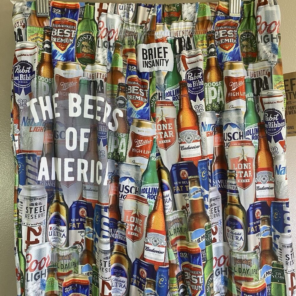 Brief Insanity Beers Of The World Lounge Pants Mens Size Large NWT